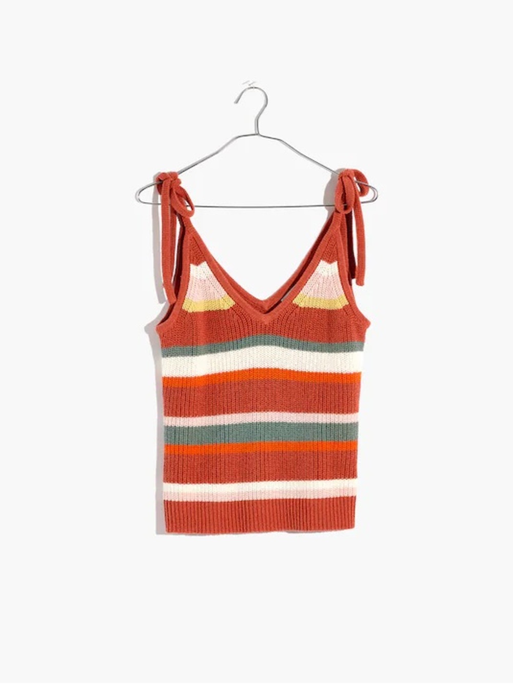 Madewell Striped Garfield Tie-Strap Sweater Tank